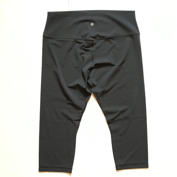 NWT Lululemon Align High Rise Crop Leggings Womens 16 Gray 21" Inseam Cropped - Picture 9 of 11